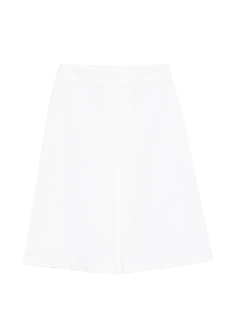 ALPHA STUDIO side-zip midi A-line skirt - Bianco