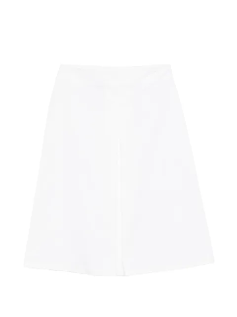 ALPHA STUDIO side-zip midi A-line skirt