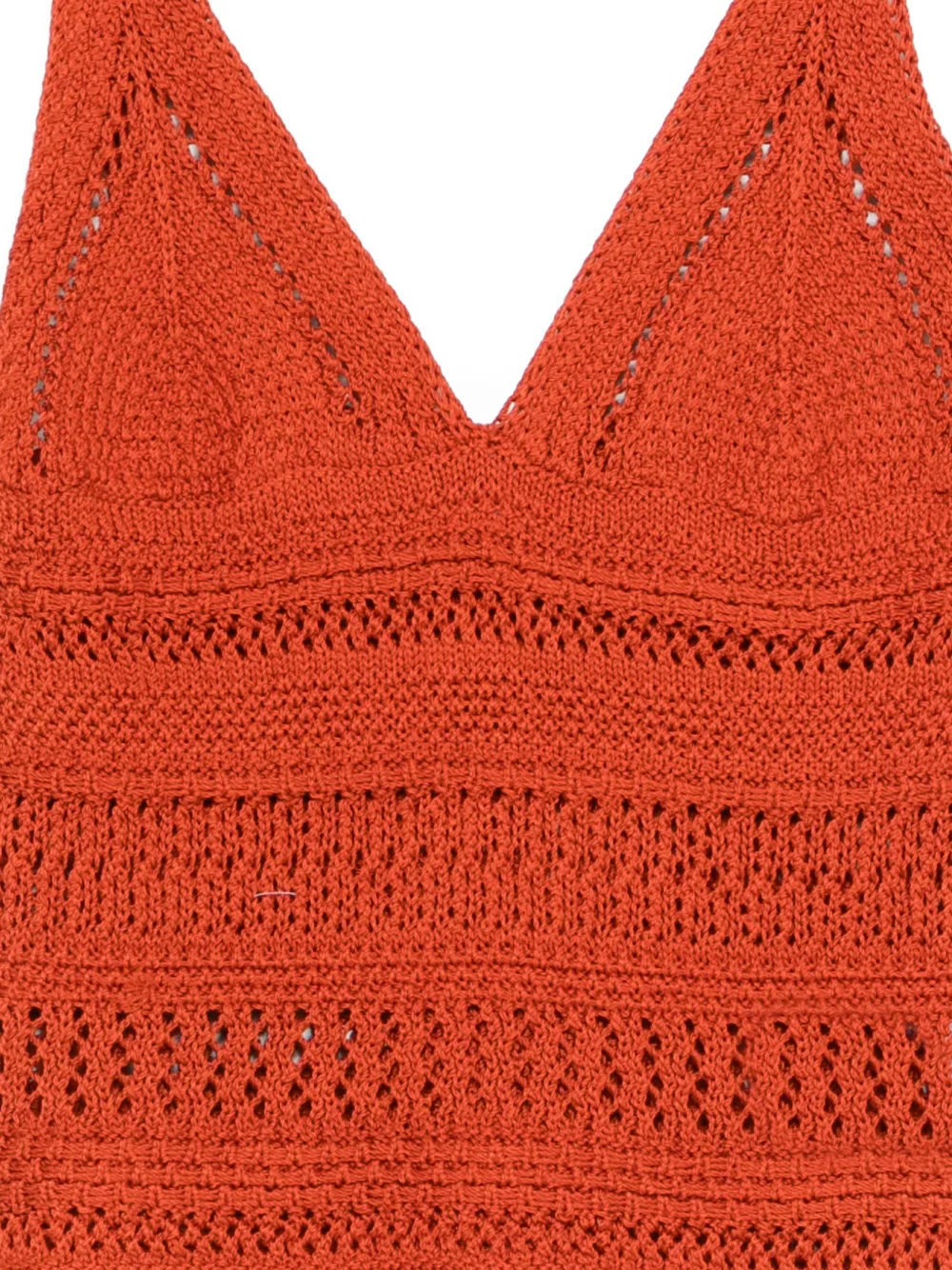  Alpha Studio Rustic Elegance Crochet Top - Orange 