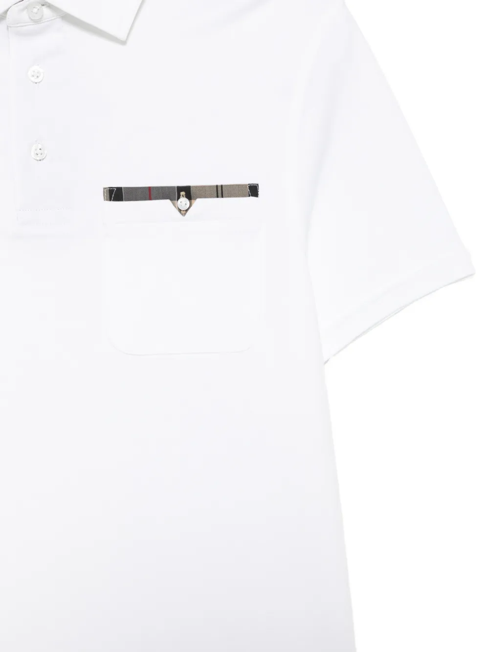Barbour Poloshirt met halve knoop Wit