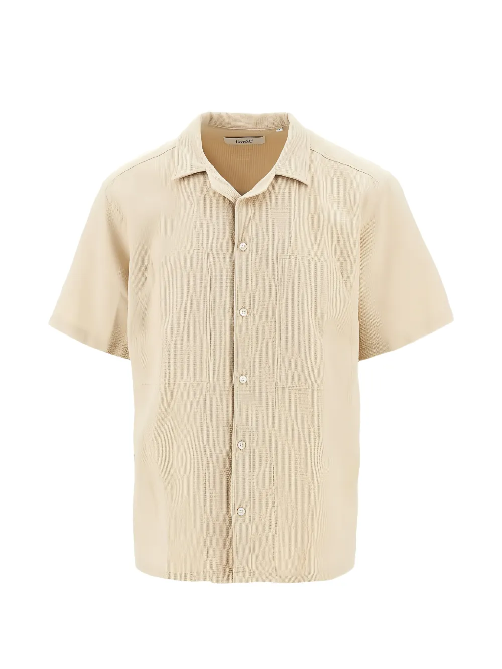 Foret Lagoon Giro chest-pocket shirt - Nude