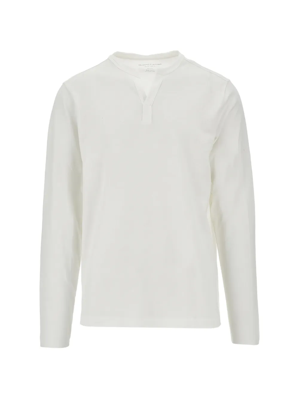 Majestic Filatures V-neck long-sleeved T-shirt - Weiß