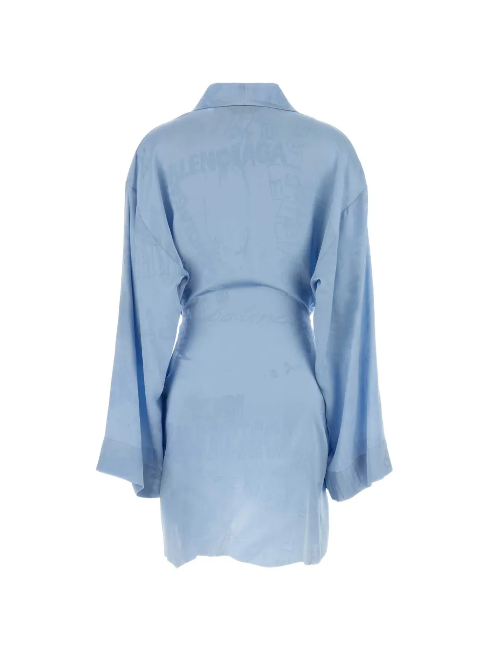  Balenciaga Belted Robe - Blue 