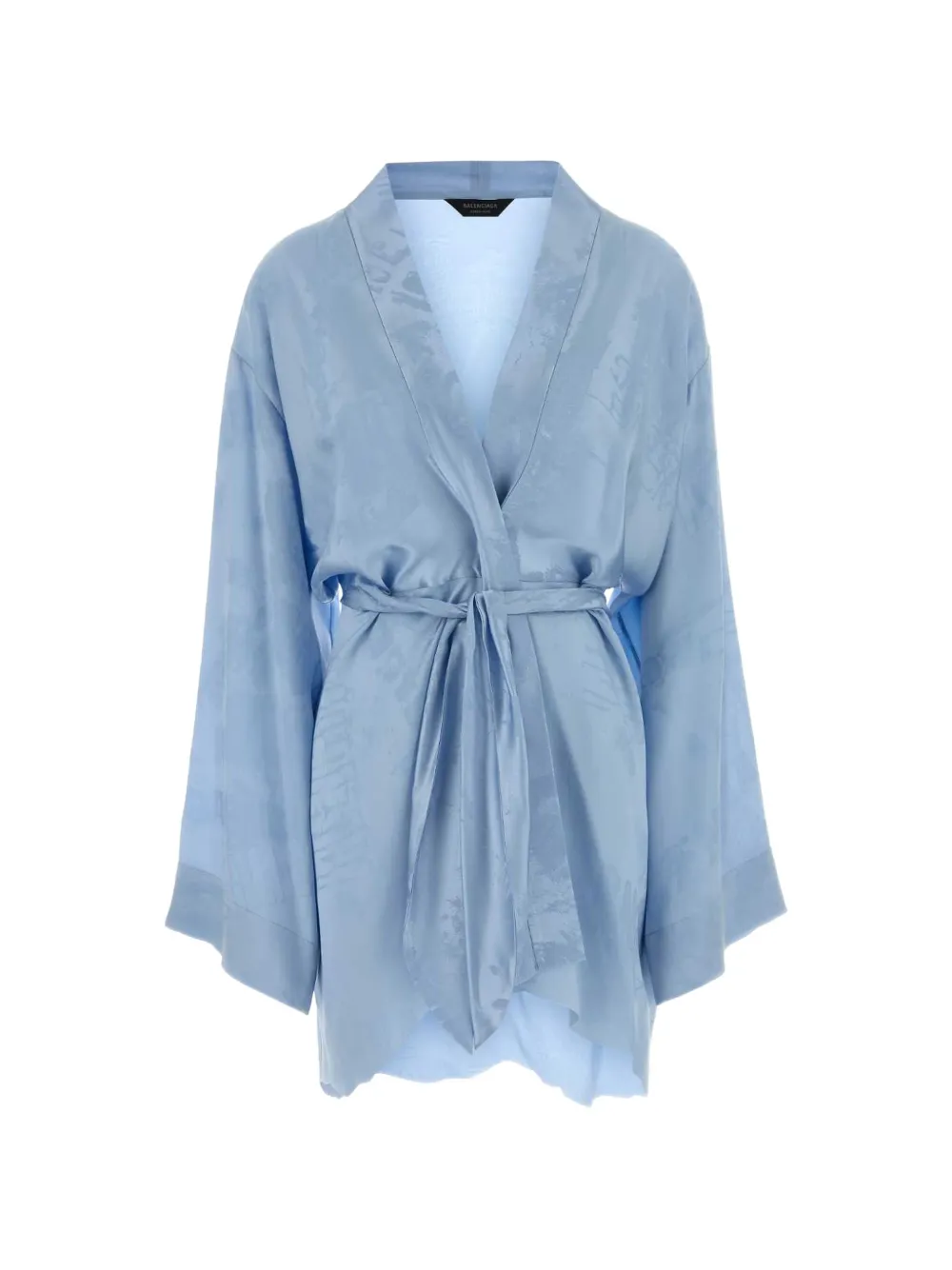 Balenciaga belted robe - Blu