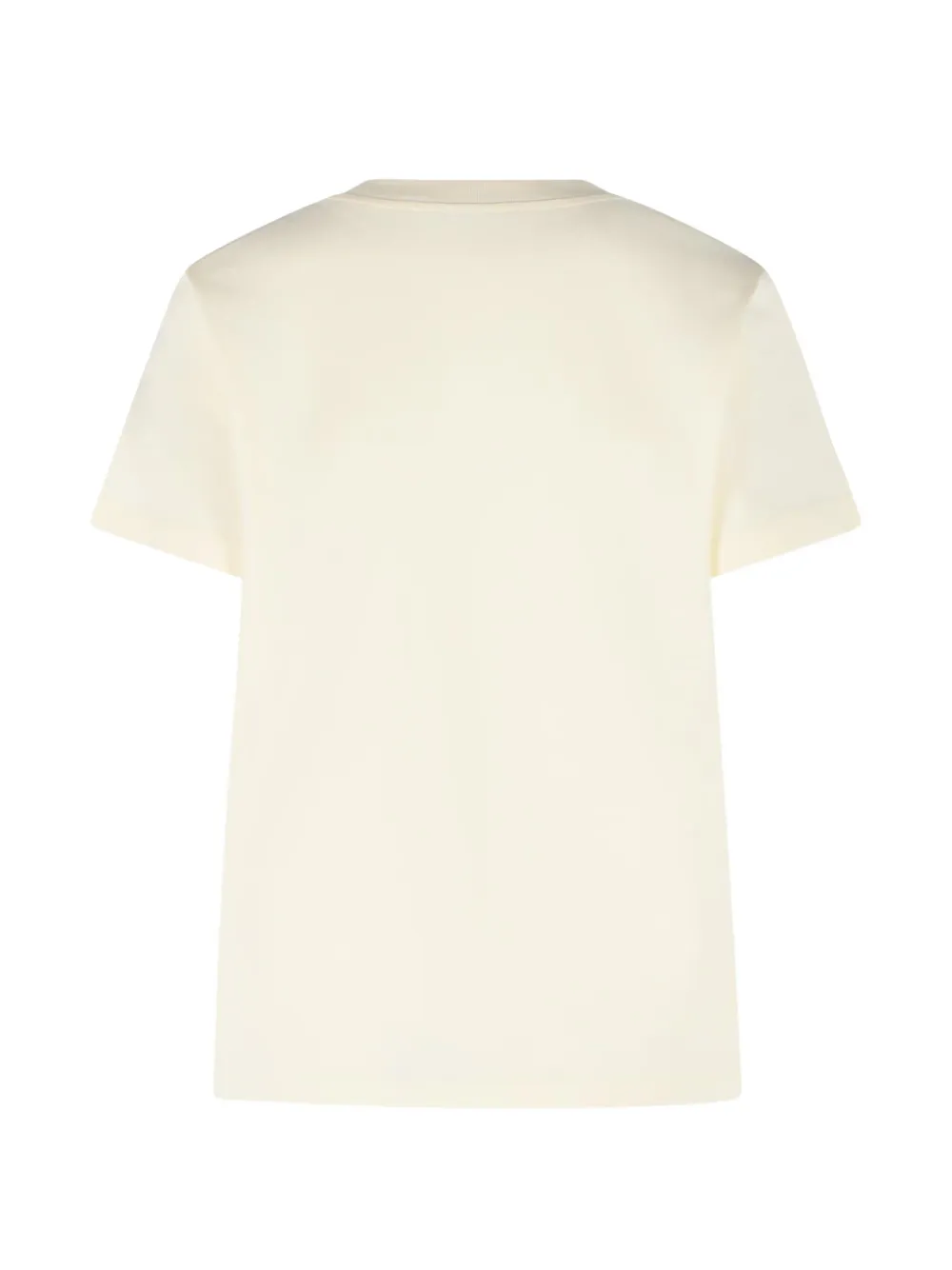 Moncler T-shirt met geborduurd logo Beige