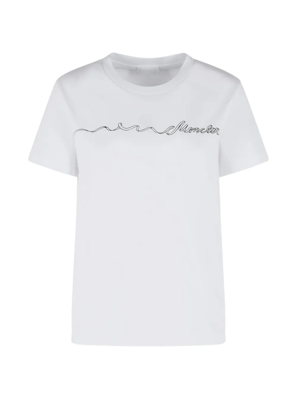 Moncler T-shirt met logopatch Wit