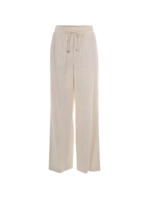 LIU JO striped drawstring trousers