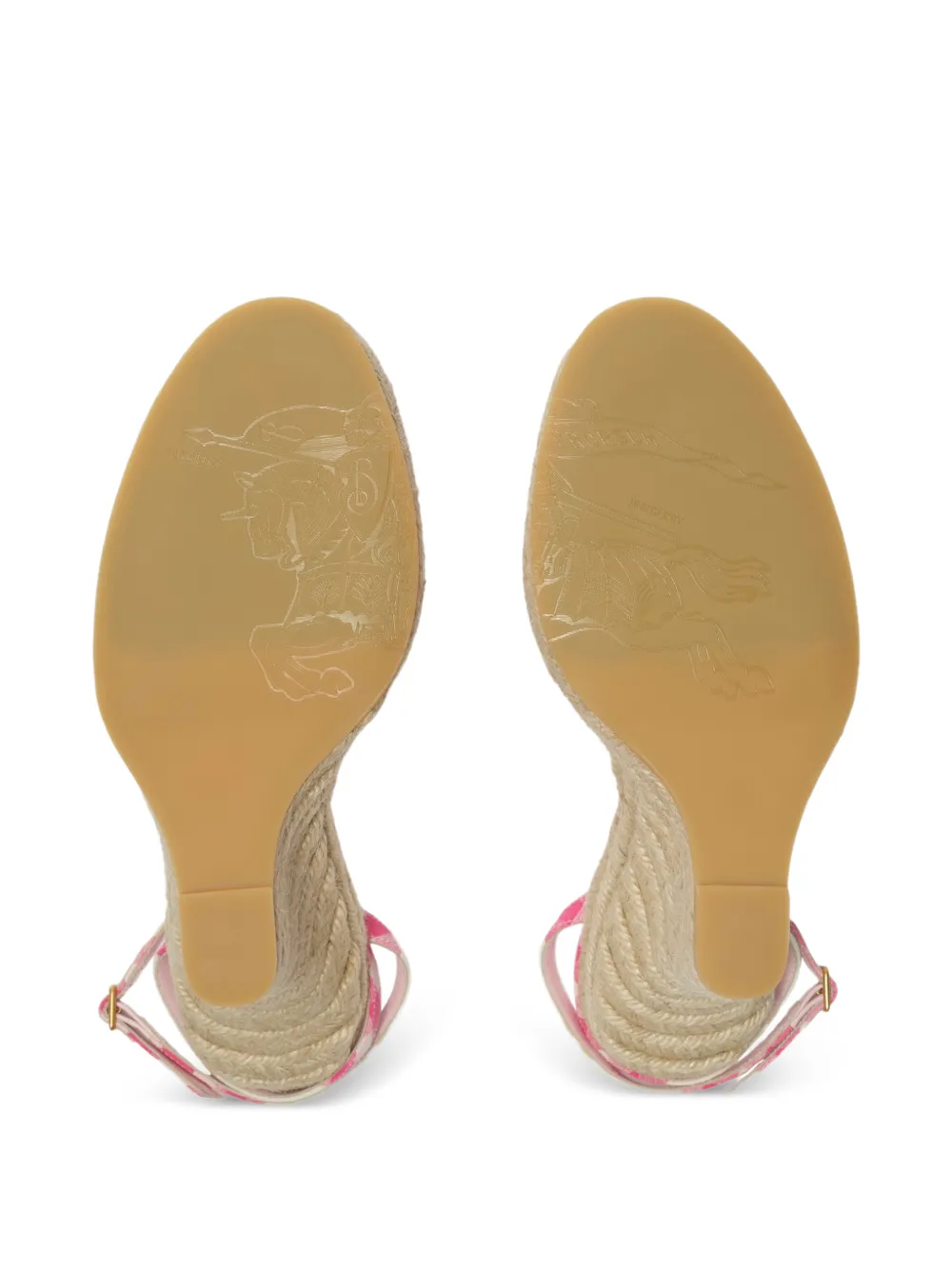 Burberry Mews geruite espadrille pumps Roze