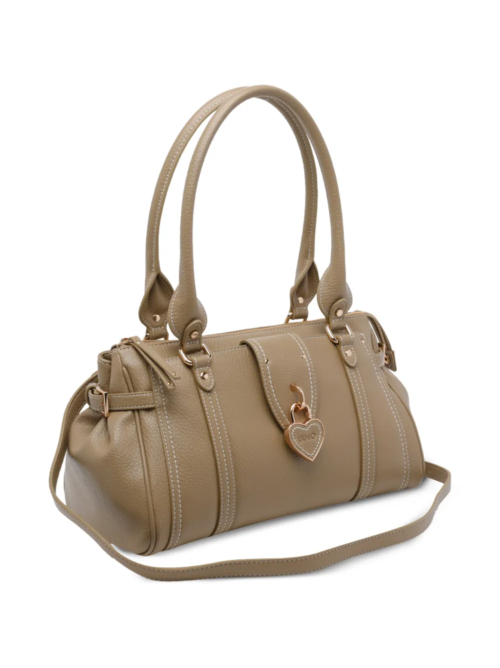  Liu Jo Heart-charm Shoulder Bag - Neutrals 