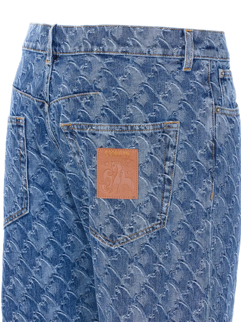 Lanvin Denim broek met vijf zakken Blauw