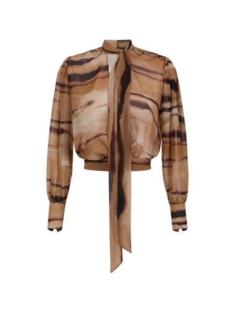 Elisabetta Franchi tie-neck shirt