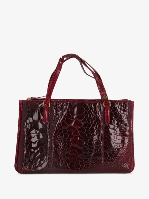 Vintage sac porté épaule à effet peau de crocodile