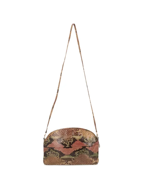 Vintage snakeskin-pattern shoulder bag