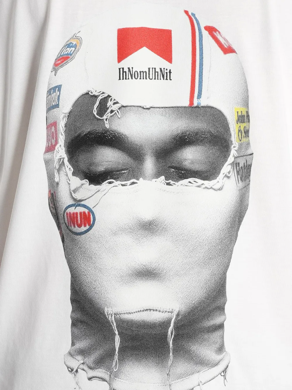 Ih Nom Uh Nit Katoenen T-shirt met grafische print Wit
