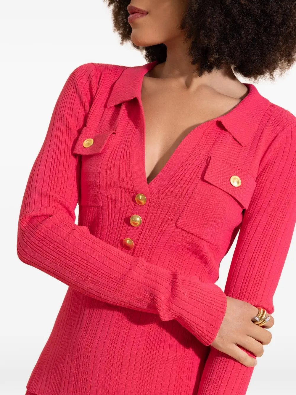  Cara Cara Buttoned Belleport Knitwear - Pink 