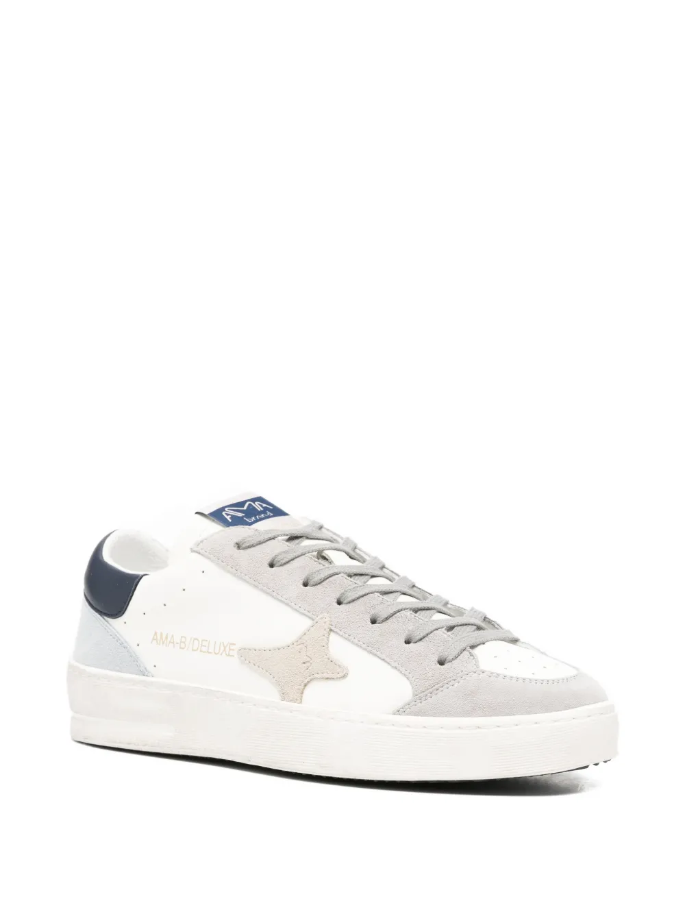Ama Brand B Deluxe star-appliqué sneakers Wit