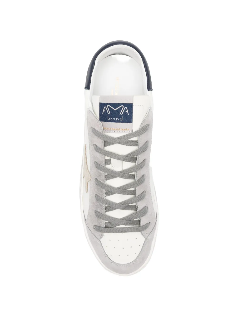 Ama Brand B Deluxe star-appliqué sneakers Wit