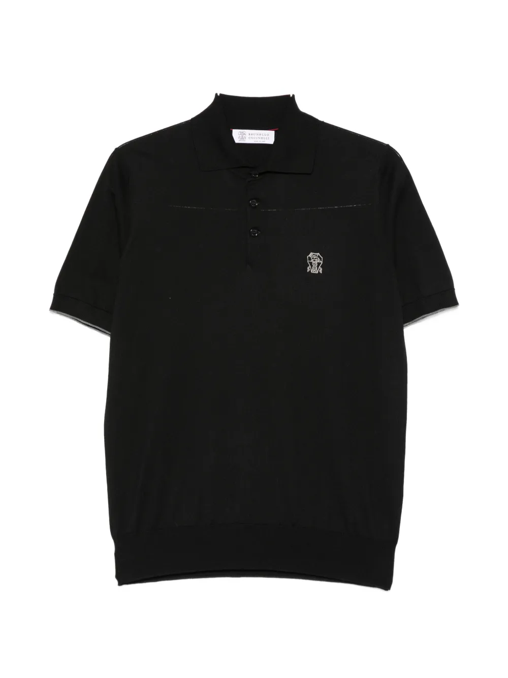 Brunello Cucinelli logo polo shirt - Schwarz