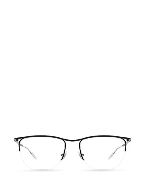 Montblanc square-frame half-rim glasses