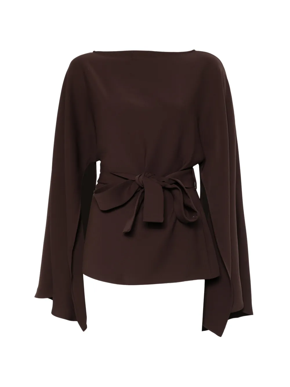 P.A.R.O.S.H. tie-waist blouse - Marrone