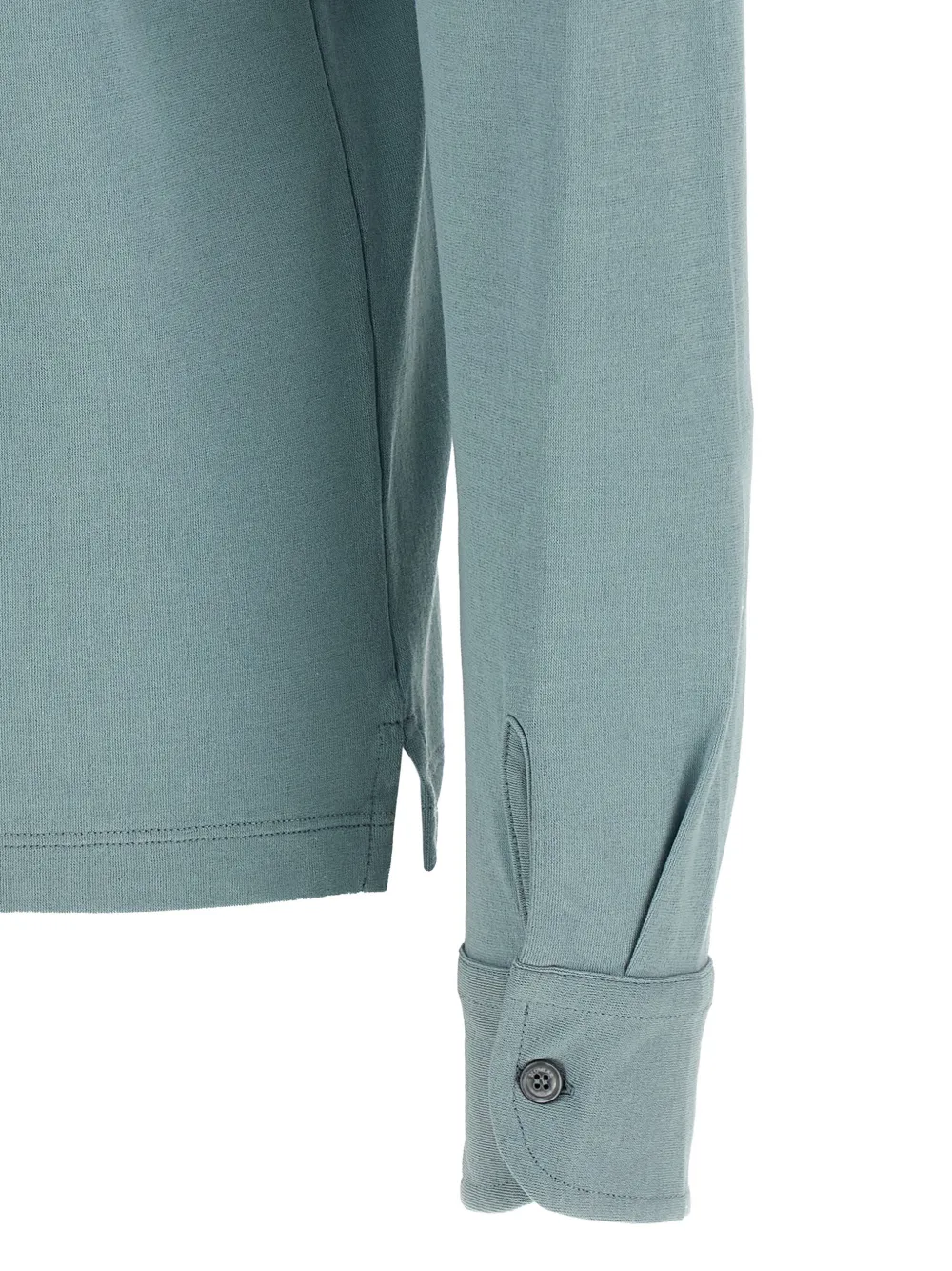 Zanone Poloshirt met lange mouwen Blauw