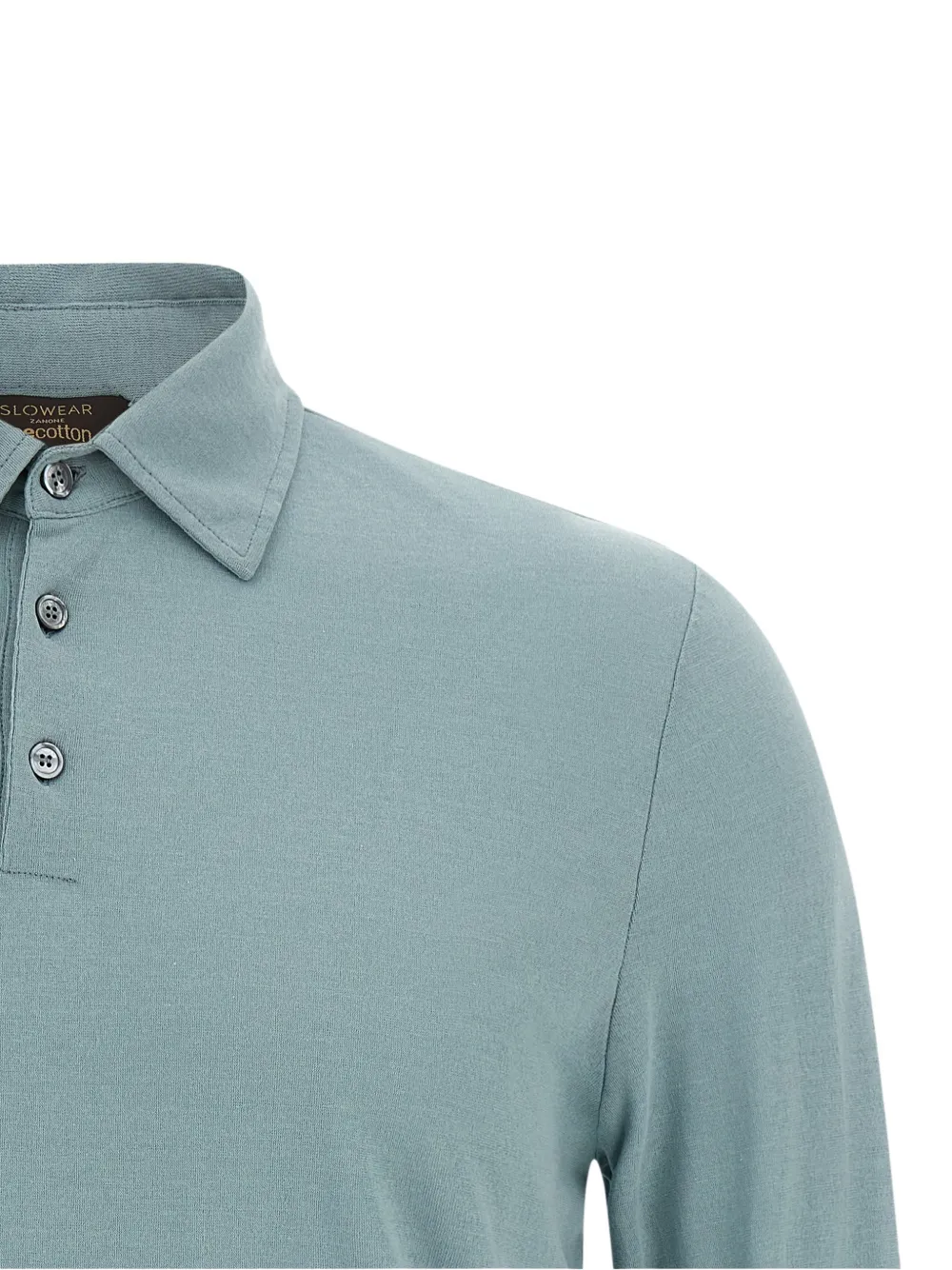 Zanone Poloshirt met lange mouwen Blauw