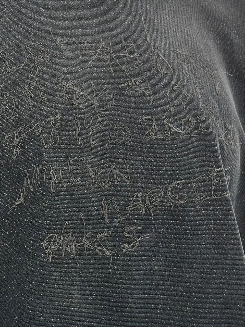 Maison Margiela Hoodie met geborduurd logo Grijs