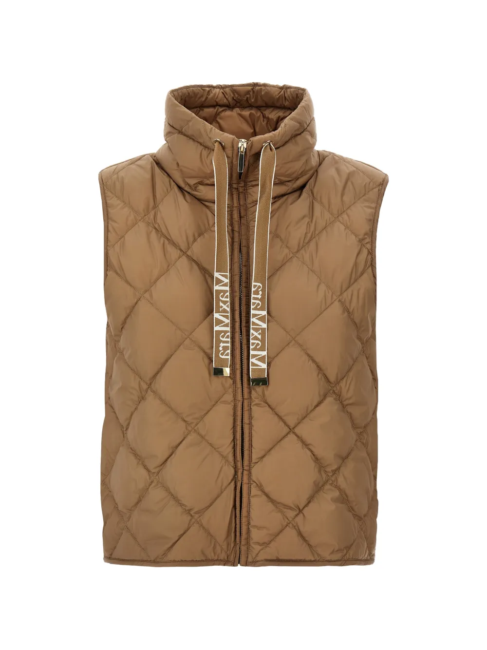Max Mara diamond-quilted gilet - Brown