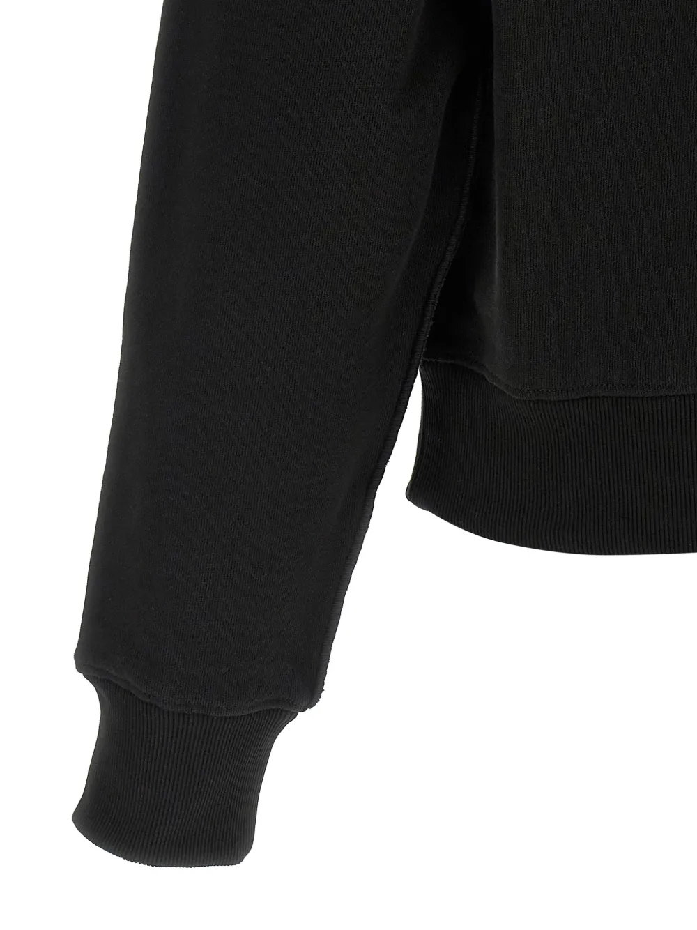Entire Studios High-neck Buttoned Sweatshirt In Black