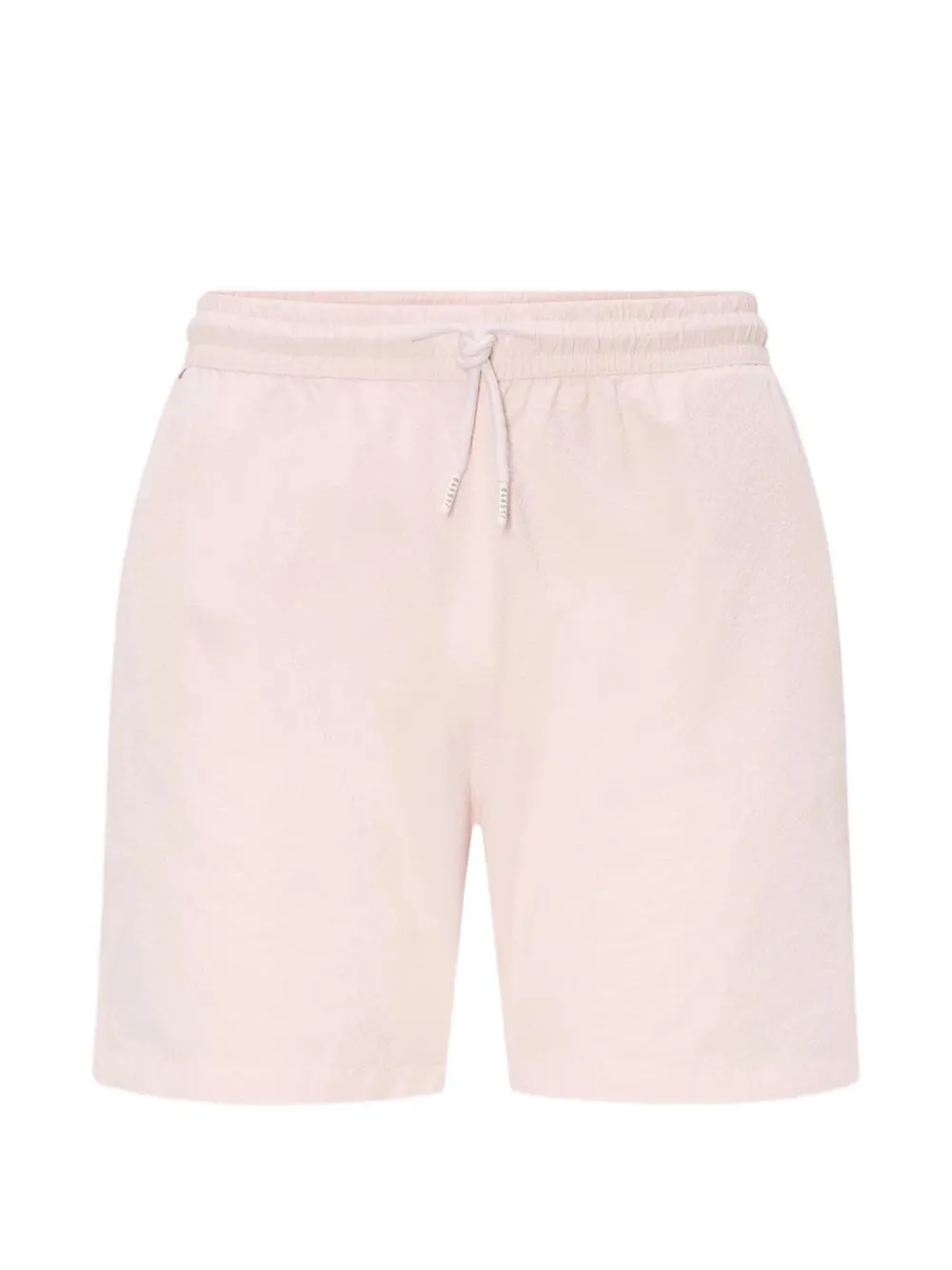 04651 / A TRIP IN A BAG Mono Seersucker drawstring sea swim short - Rosa