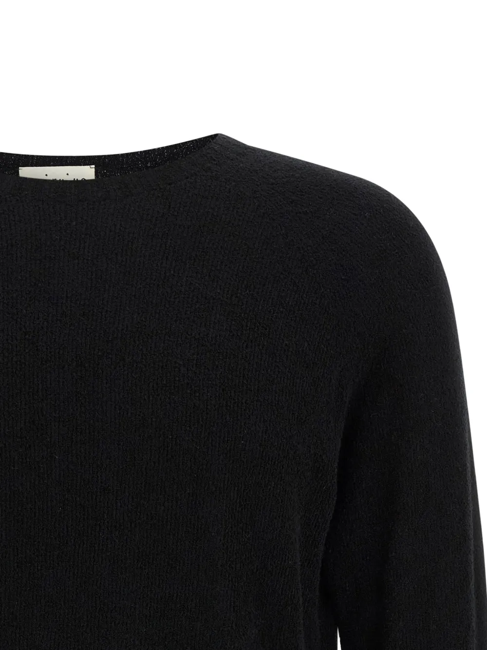 Ma'ry'ya Black Spongy Effect Sweater In Black