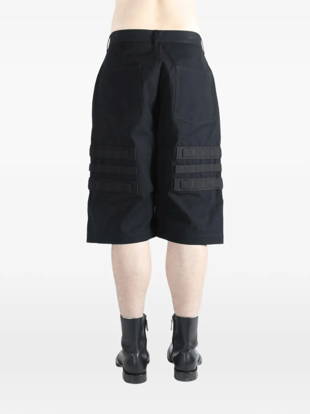 Rick Owens Geth cargo shorts met ceintuur Zwart