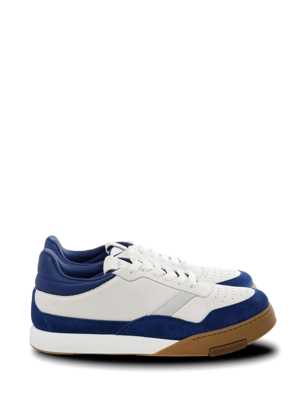 Givenchy perforated panel leather sneakers Wit