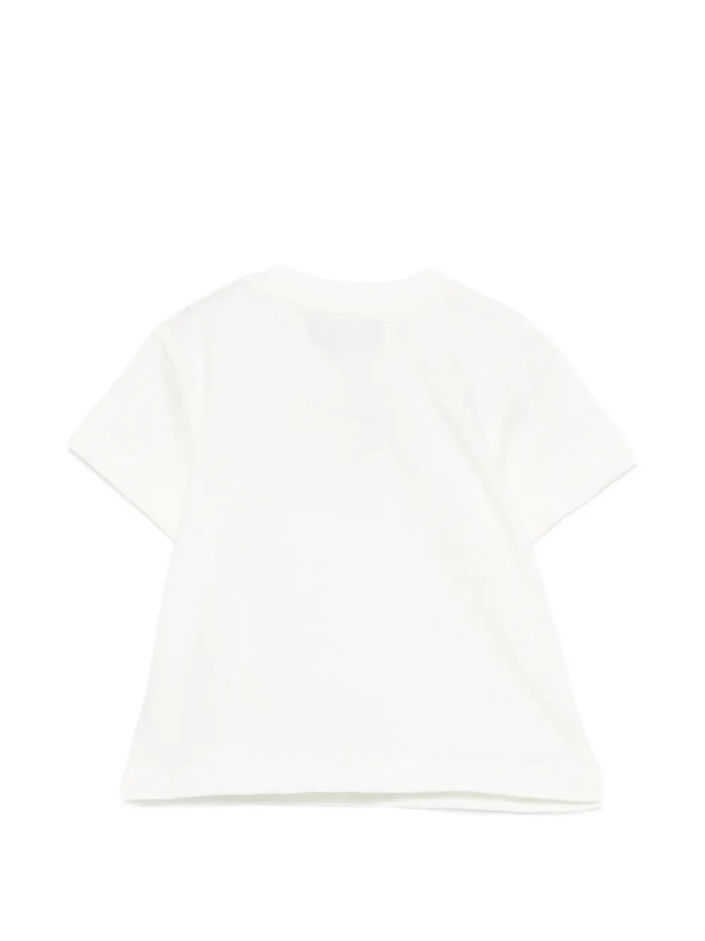 Moschino Kids Teddy T-shirt met logo Wit