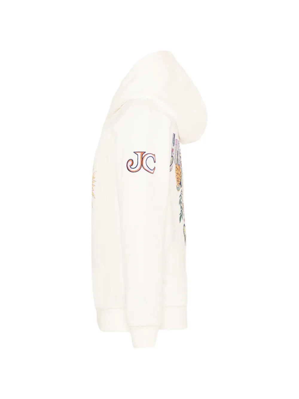 Just Cavalli Kids Katoenen hoodie Beige