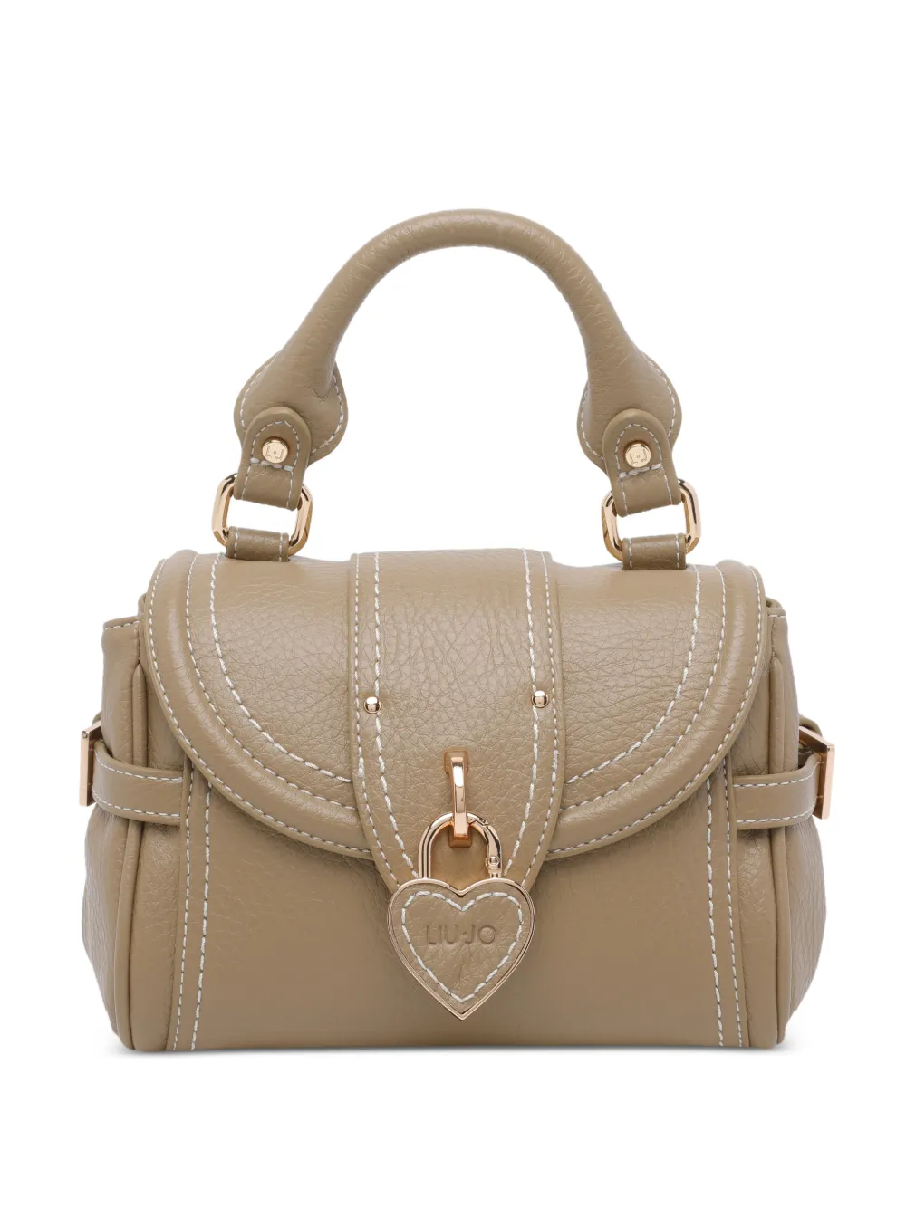 Heart Pendant Top Handle Clutch Bag