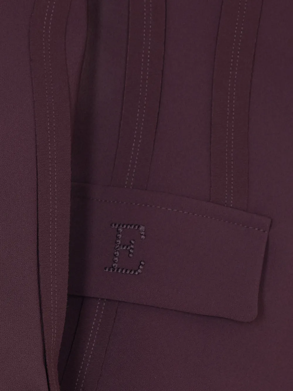  Elisabetta Franchi Double-breasted V-neck Jacket - Purple 