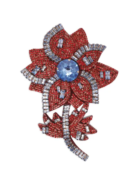 Essentiel Antwerp flower-shaped rhinestone brooch