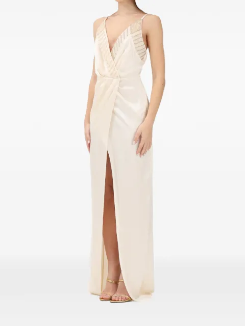 Elisabetta Franchi vestido largo con cuello en V
