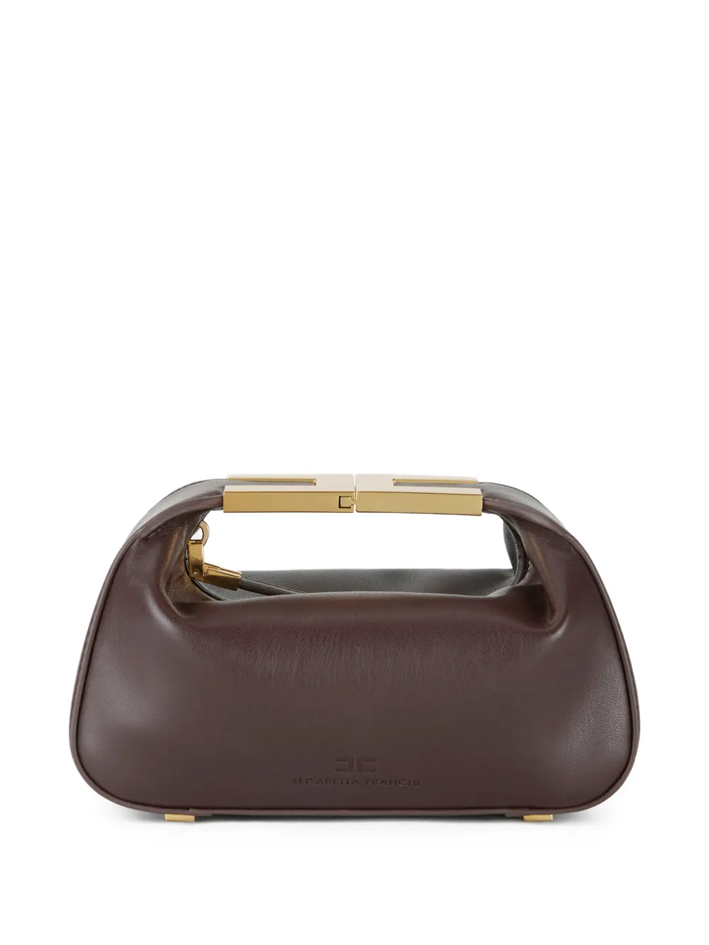 Elisabetta Franchi logo-debossed mini bag - Marrone