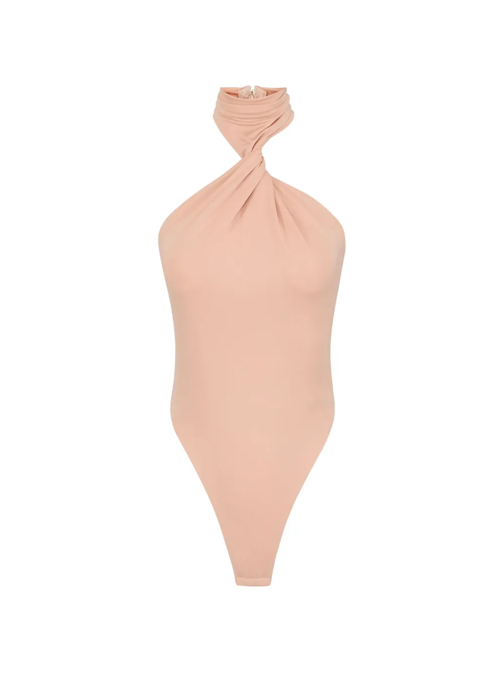 Elisabetta Franchi halterneck bodysuit - Toni neutri