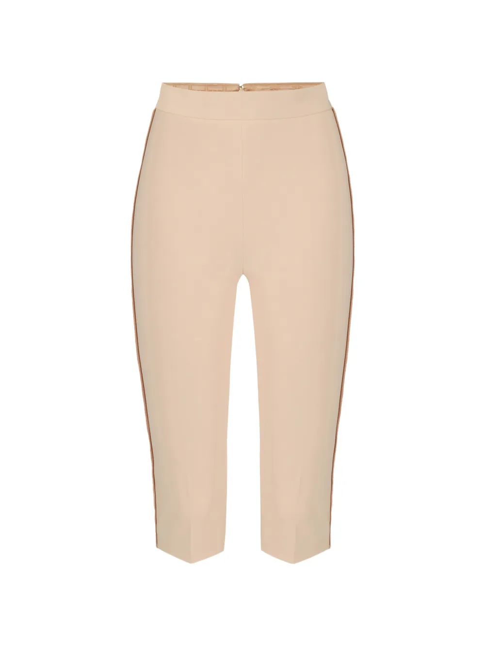 Elisabetta Franchi contrast-trim crop trousers - Toni neutri