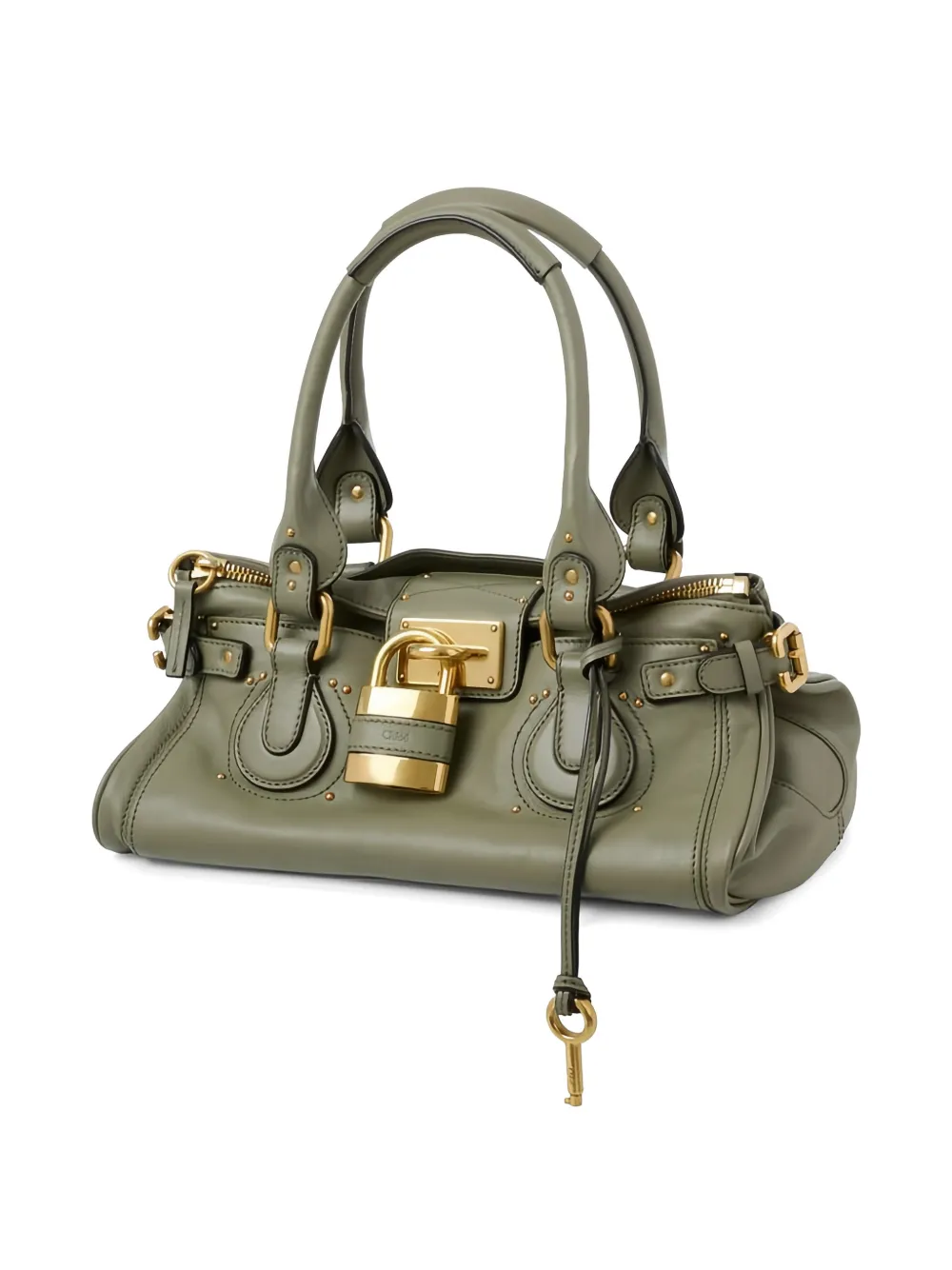  Chloé Borsa Tote Paddington In Pelle - Verde 