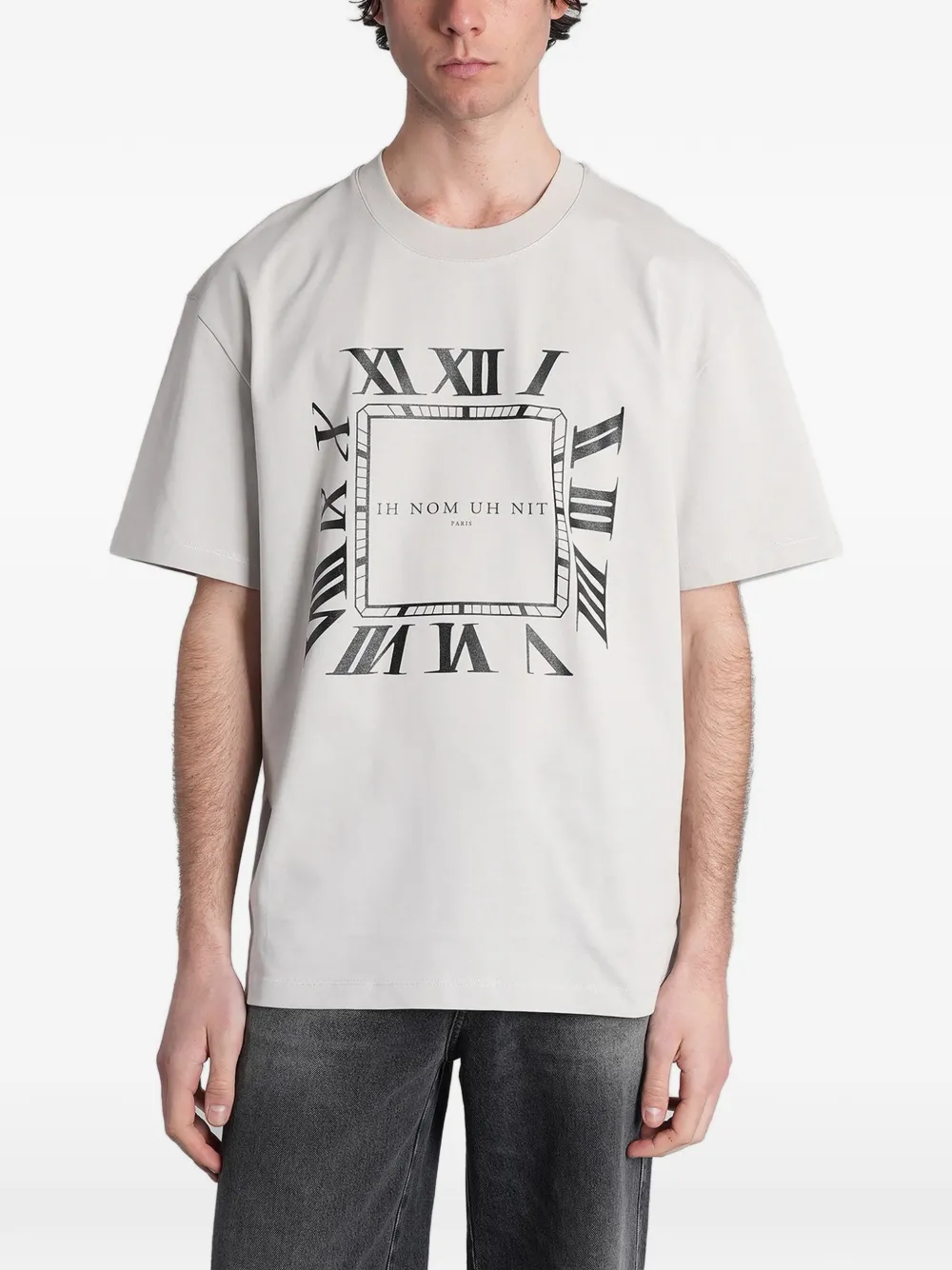 Ih Nom Uh Nit graphic-print cotton T-shirt - Grigio