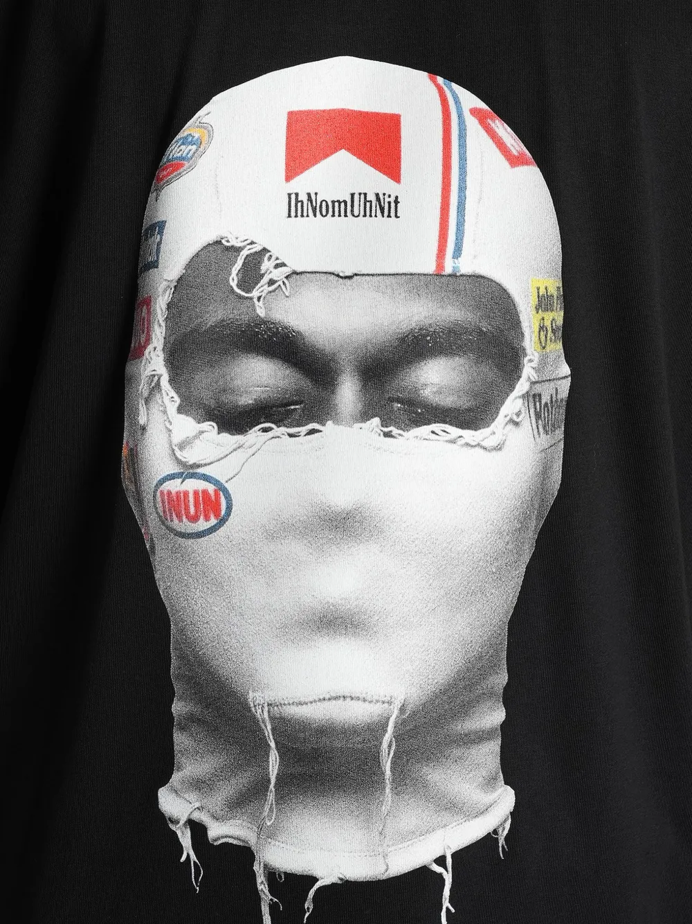 Ih Nom Uh Nit Katoenen T-shirt met grafische print Zwart