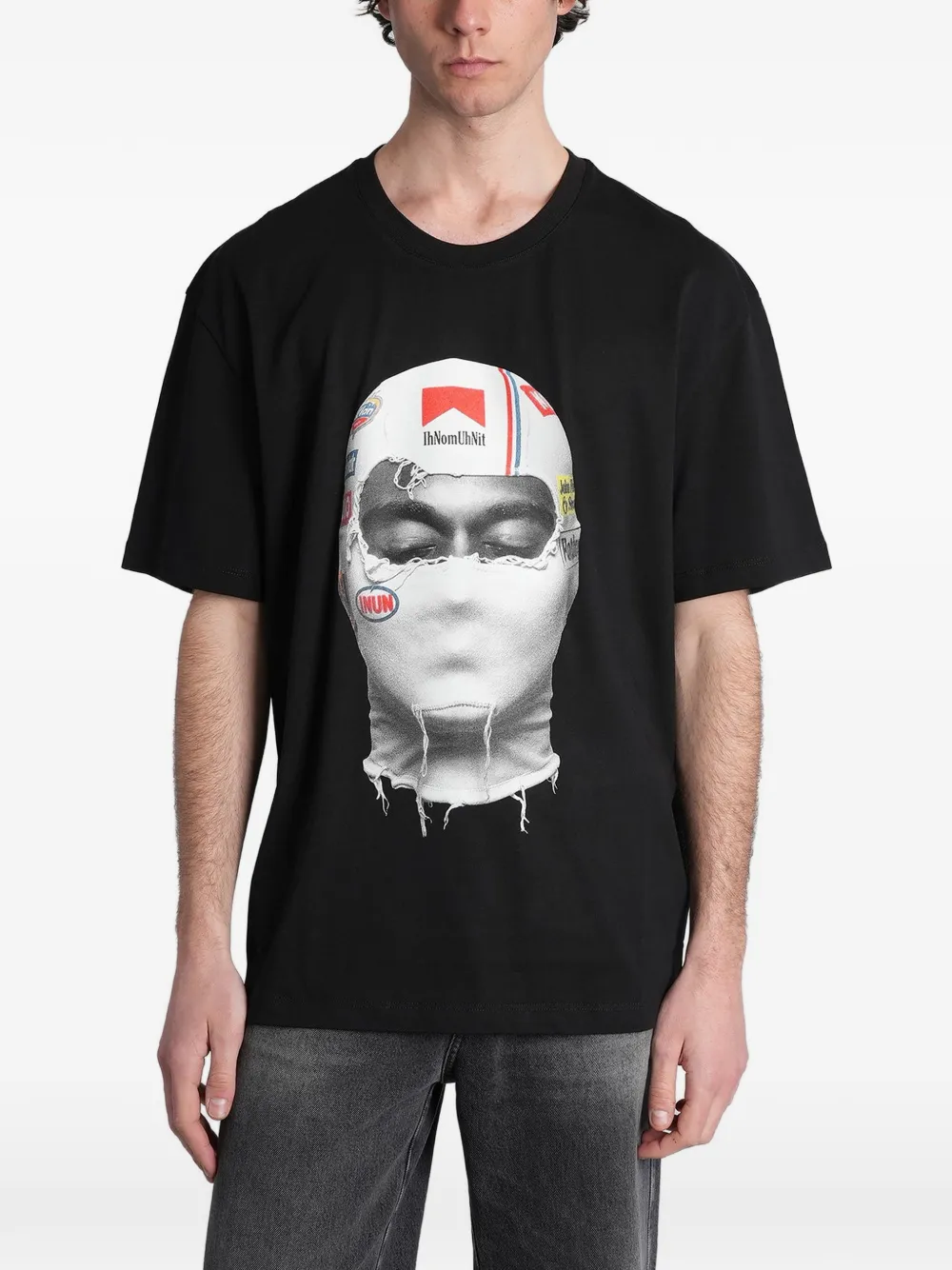 Ih Nom Uh Nit graphic-print cotton T-shirt - Nero