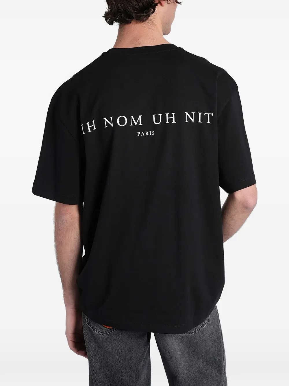 Ih Nom Uh Nit Katoenen T-shirt met grafische print Zwart