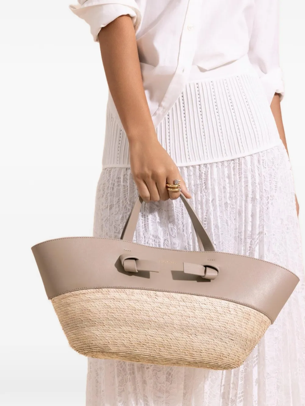 Altuzarra knot basket bag - Neutrals