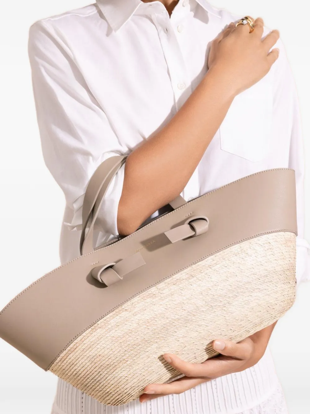  Altuzarra Knot Basket Bag - Neutrals 