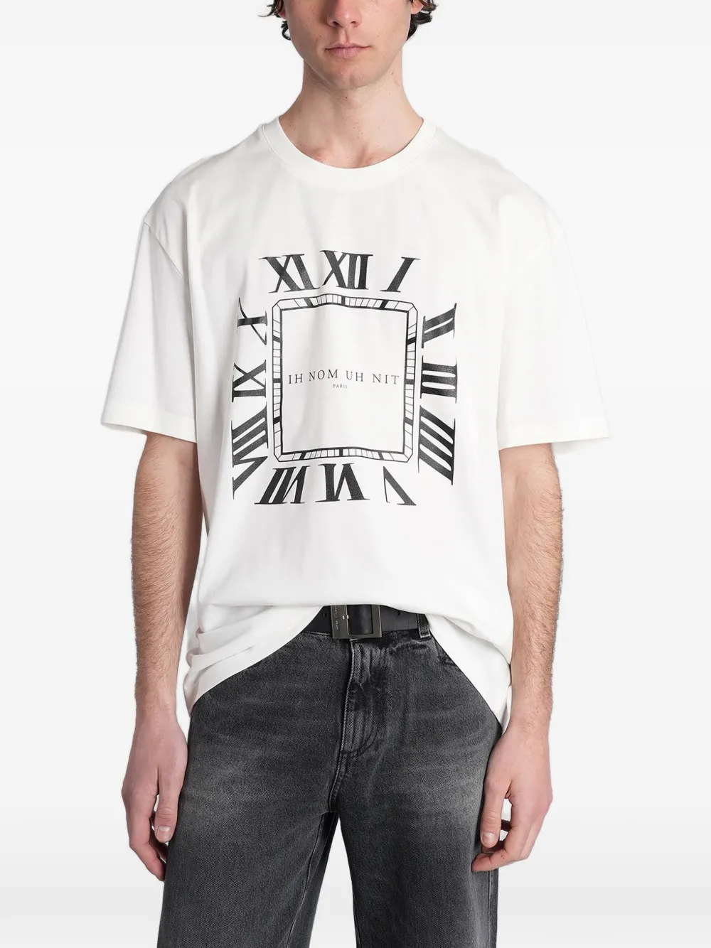 Ih Nom Uh Nit graphic-print cotton T-shirt - Bianco